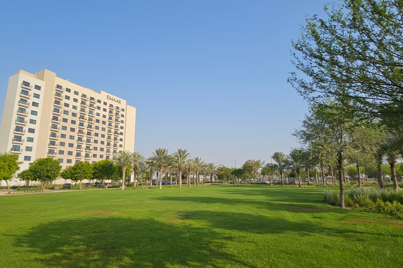 Delivered Emaar apartments overlooking the community park